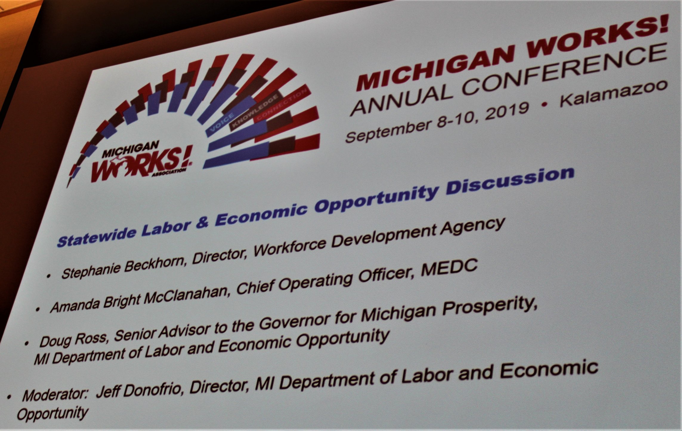 Michigan Works! Association 2019 Annual Conference Statewide Labor